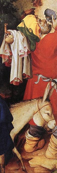 BROEDERLAM, Melchior The Flight into Egypt (detail) dsf